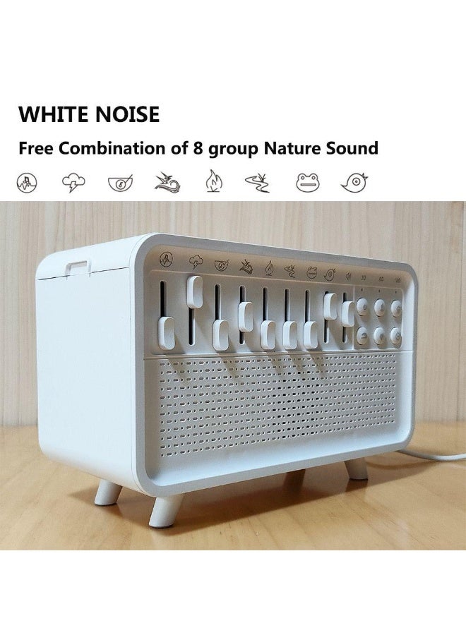 AromaCalm 2-in-1 Smart Device – White Noise Sleeping Machine with Diffuser, 8 Mixable Nature Sounds, Smart Timer (120 Mins), and Ambient Lighting. - Image 1