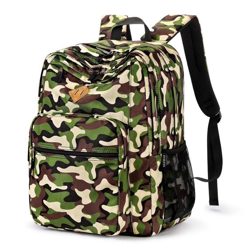 ZORFIN 26L Backpack for College, and Travel: Water Resistant Bookbag - Buckshot Camo - Image 1