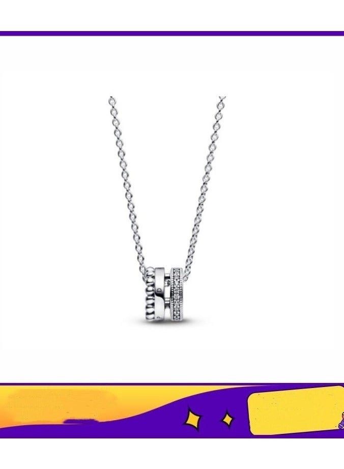 PEI  AN New Neck Accessory With Sparkling Inlay And Bead Three In One Pendant Necklace 