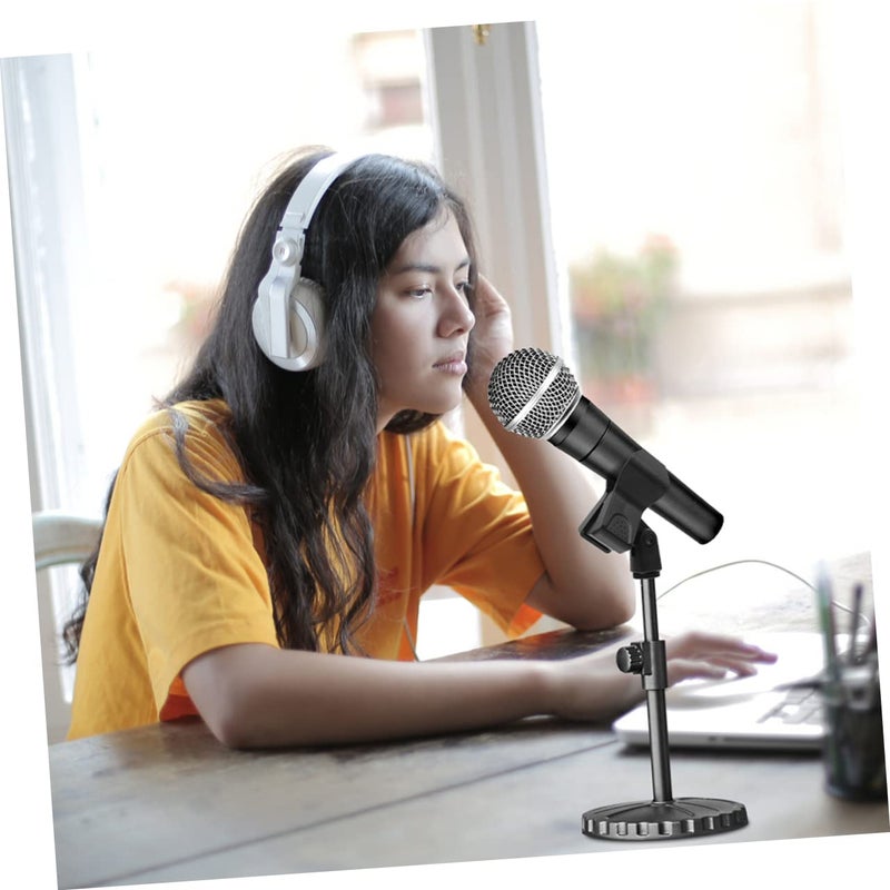 6 Pack Adjustable Universal Microphone Clip Holder Sturdy Plastic Desktop Studio Mic Stand - Image 4