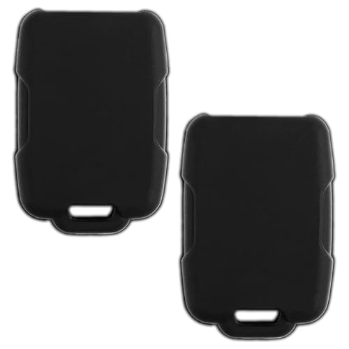 KeylessOption Key Fob Cover Replacement for 2014 2015 2016 2017 2018 Chevrolet Chevy Silverado Colorado GMC Sierra Canyon Remote Silicone, 4-Button M3N-32337100 - 2 Pack - Image 2