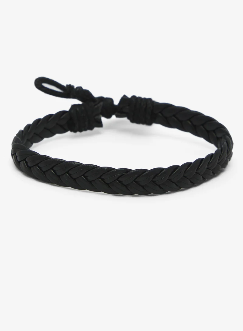Seventy Five  Multi-Layer Braided Leather Bracelet for Men | Best Price UAE