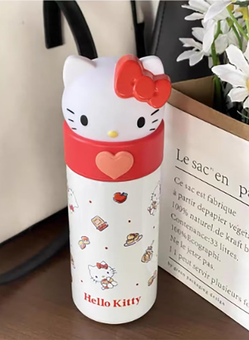 Hello Kitty كوب ماء ستانلس ستيل هالو كيتي 316 بدرجة غذائية كوب معزول 350 مل - Image 3