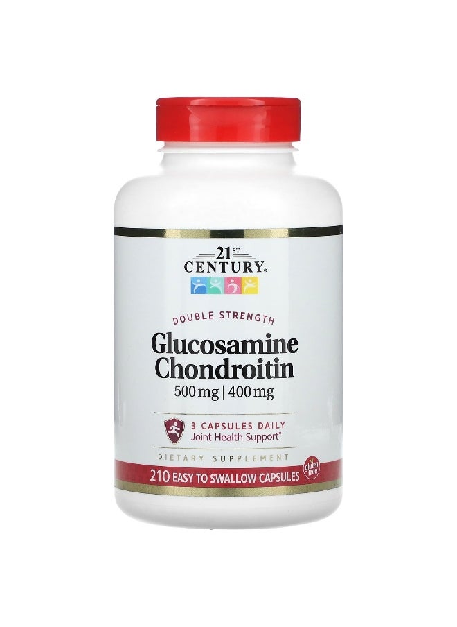 21st CENTURY 21st Century, Glucosamine, Chondroitin, Double Strength, 210 Easy Swallow Capsules  - Image 1