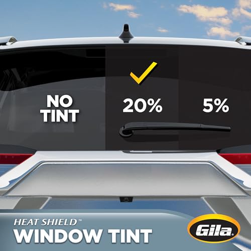 Gila® Heat Shield 20% VLT Automotive Window Tint DIY Heat Control Glare Control Privacy (6in x 26in Strips) - Image 4