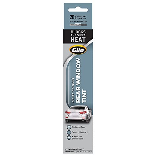Gila® Heat Shield 20% VLT Automotive Window Tint DIY Heat Control Glare Control Privacy (6in x 26in Strips) - Image 1