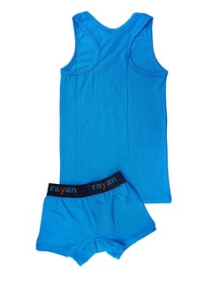 Rayan 3 - Sets  Boys/Kids Undershirt and Boxer underwear boy set Sky Blue  - Image 2