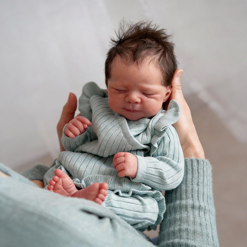 Anano Reborn Baby Dolls 18 Inch Realistic Newborn Sleeping Baby Dolls Girls That Look Real Lifelike Preemie Babies Alive Soft Silicone Reborn Infant Dolls - Image 3