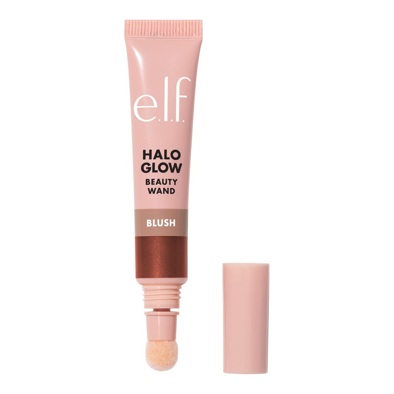 elf Halo Glow Blush Beauty Wand Liquid Blush Wand For Radiant Flushed Cheeks Infused With Squalane Vegan  Crueltyfree You Go Cocoa