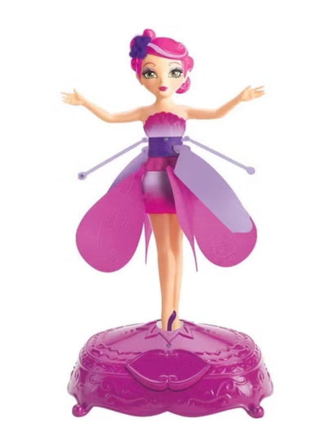 Flying Fairy Doll Toy with Base - Pink/Purple