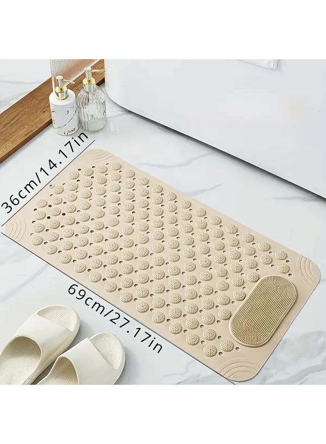 1 Style Deep Green Home Bathroom Anti Slip Mat Shower Toilet Floor Rug For Fall Prevention Bathtub Massage Nonslip Design Antislip Pad Home Essentials - Image 3