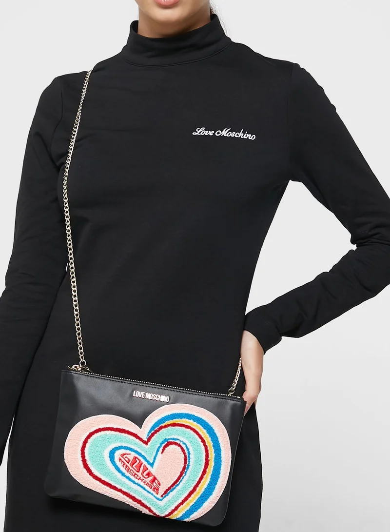 Love Moschino Rainbow Heart Crossbody