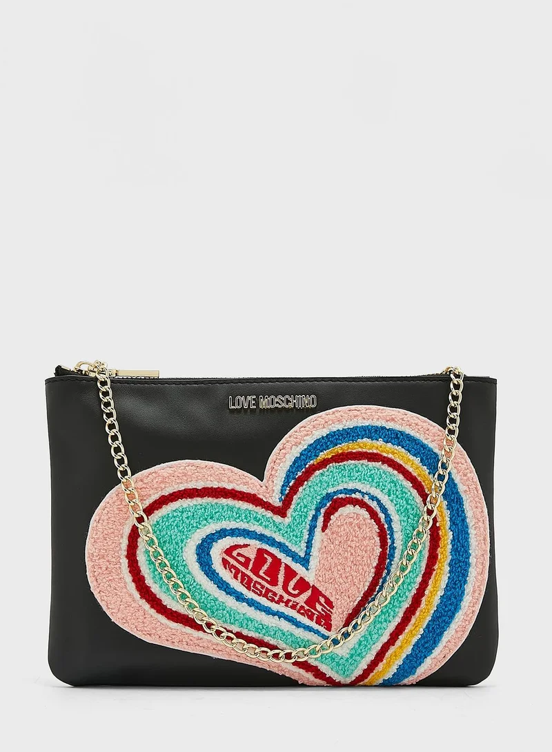 Love Moschino Rainbow Heart Crossbody