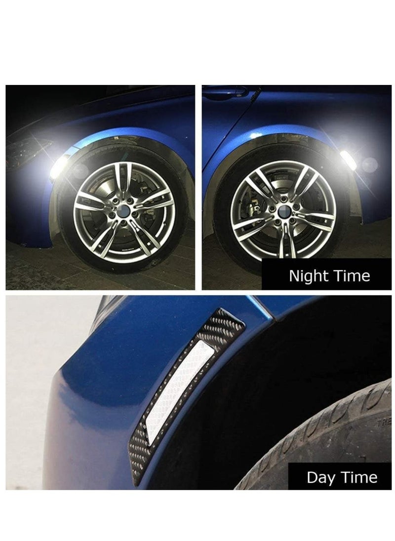 Excefore - 12 Pcs Car Reflective Side Marker Stickers Automotive Exterior Accessories Door Reflector Guard for Car SUV Pickup Truck Wheel Well Arch or Side Bumper Fenders - Image 1