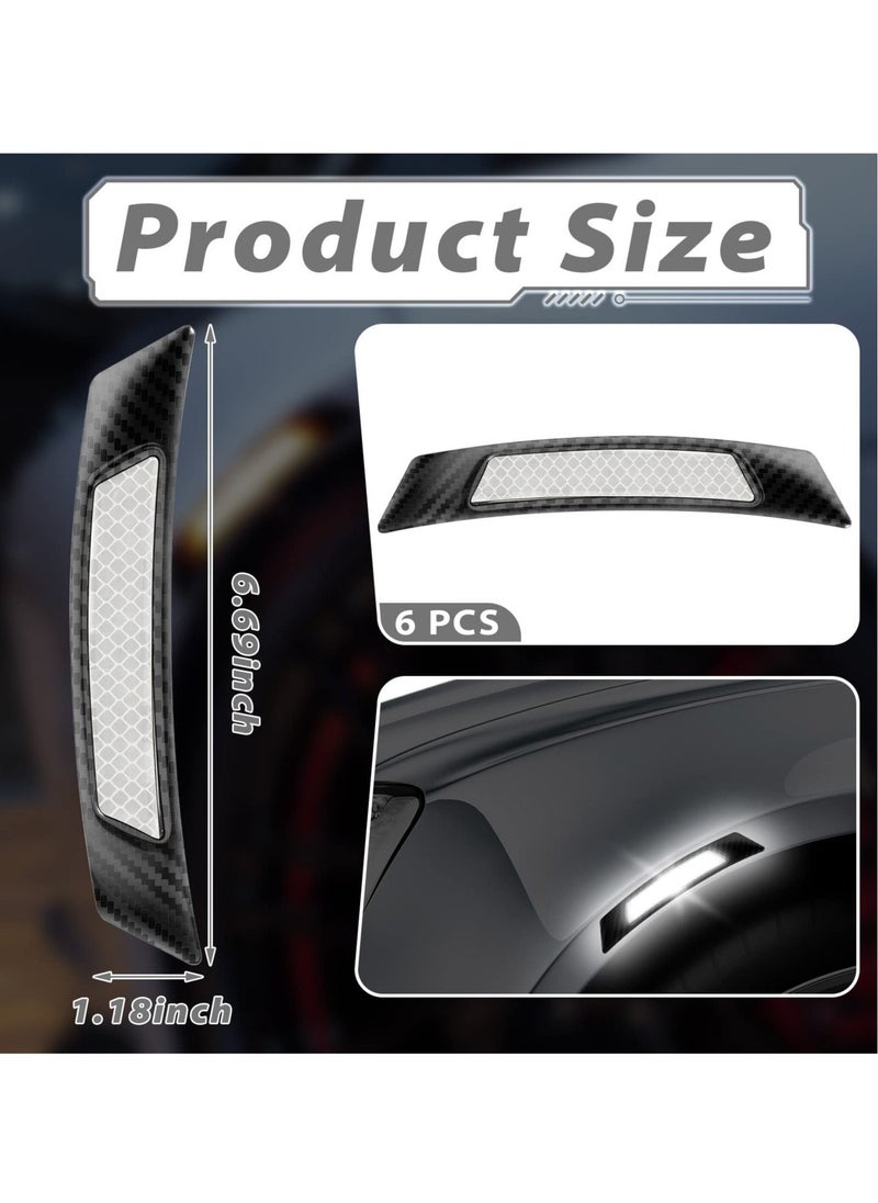 Excefore - 12 Pcs Car Reflective Side Marker Stickers Automotive Exterior Accessories Door Reflector Guard for Car SUV Pickup Truck Wheel Well Arch or Side Bumper Fenders - Image 1