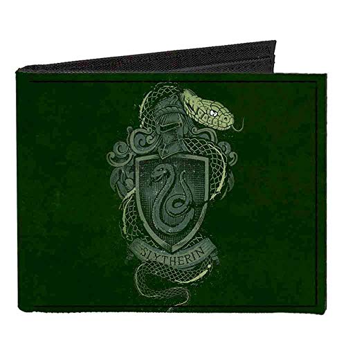 Buckle Down Buckle-Down Men's Standard Canvas Bifold Wallet-Harry Potter, 4.0" x 3.5" - Image 1