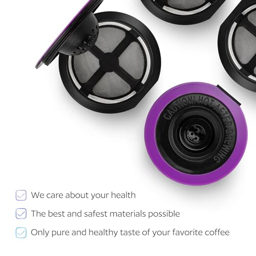 GoodCups 4 Black Reusable K Cups for Keurig Coffee Makers - BPA Free Refillable Kcups Coffee Filters for 1.0 and 2.0 Keurig Brewers - Image 4