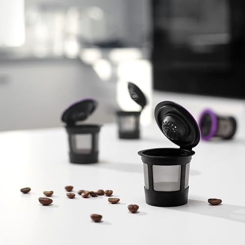 GoodCups 4 Black Reusable K Cups for Keurig Coffee Makers - BPA Free Refillable Kcups Coffee Filters for 1.0 and 2.0 Keurig Brewers - Image 5