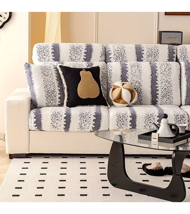 1pc Light Gray Highly Elastic Four Level Universal Sofa Cover Thickened Warm Non Slip Wear Resistant Removable Washable Multicolor Multisize Saves Old Sofas Prevents Pet Damage Protects Against Baby Drawings - Image 5