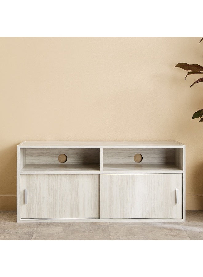 Home Box Low TV Unit with Sliding Doors for TVs up to 50 Inches - Image 3