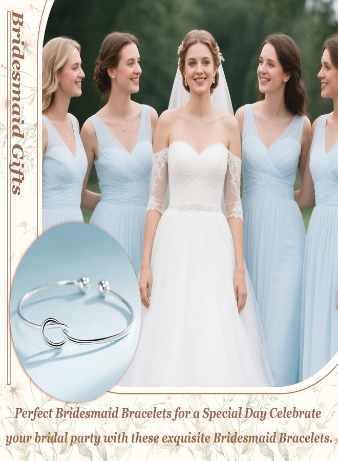 YANCHUN Bridesmaid Gifts for Bridal Party Gifts Bridesmaids Proposal Bracelet for 2/4/6 Bachelorette Party Favors Bridesmaid Dress Jewelry Set - Image 5