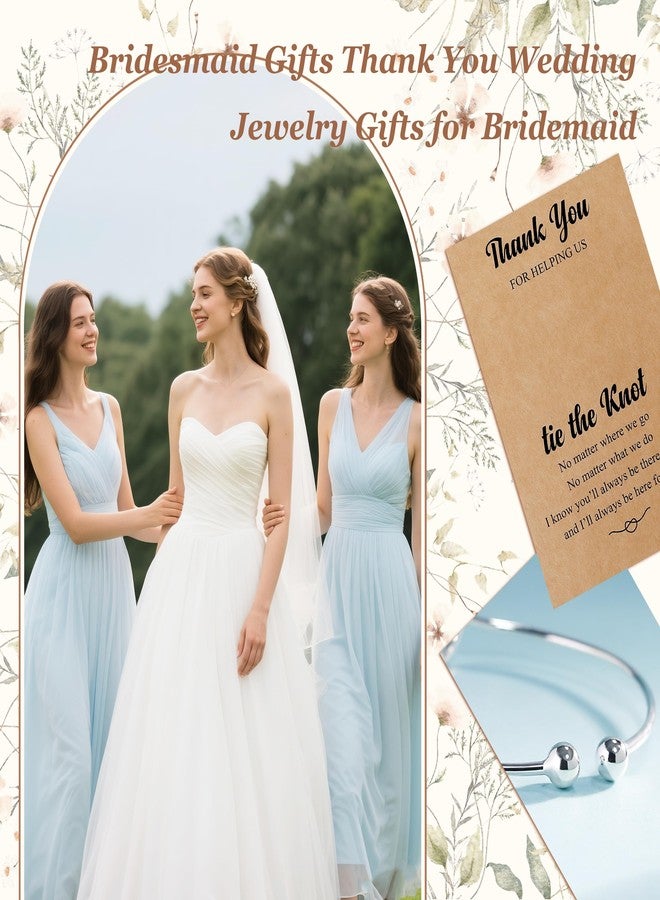 YANCHUN Bridesmaid Gifts for Bridal Party Gifts Bridesmaids Proposal Bracelet for 2/4/6 Bachelorette Party Favors Bridesmaid Dress Jewelry Set - Image 3