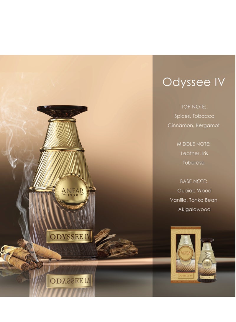 ANFAR 1950 ODYSSEE IV POUR HOMME Extrait de Parfum for MEN, 100 ml, Spicy Oriental Fragrance - Image 3