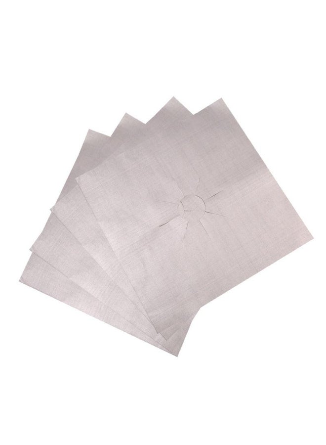 4pcs Reusable Gas Cooktop Protector Oil Splash Easy Clean Pad 