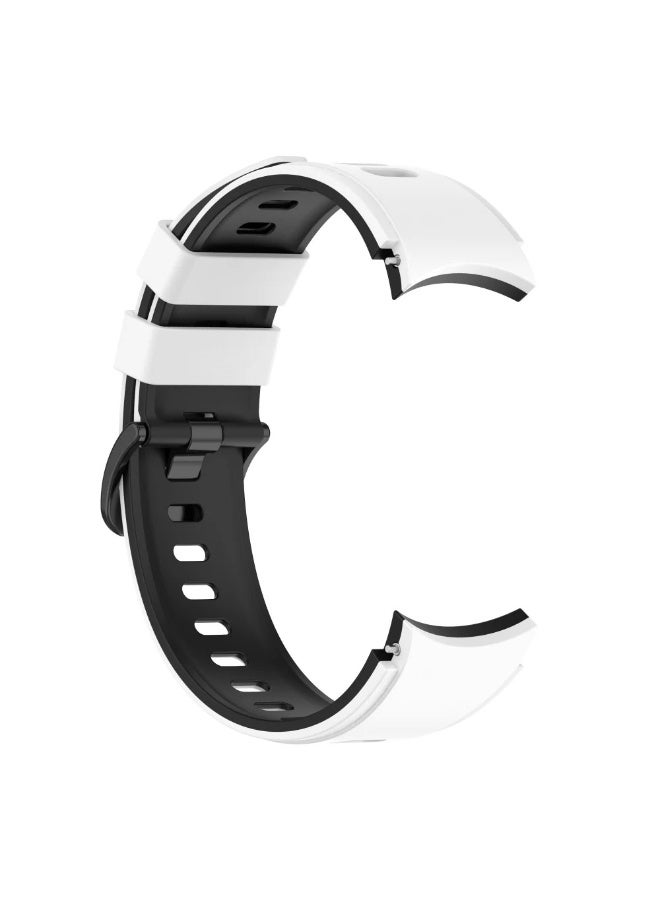 Silicone Strap for Samsung Galaxy Watch 4/5/6/7 44mm 40mm/Classic 46mm 42mm 47mm 43mm/Samsung Watch 5pro 45mm Bracelet (white) - Image 4