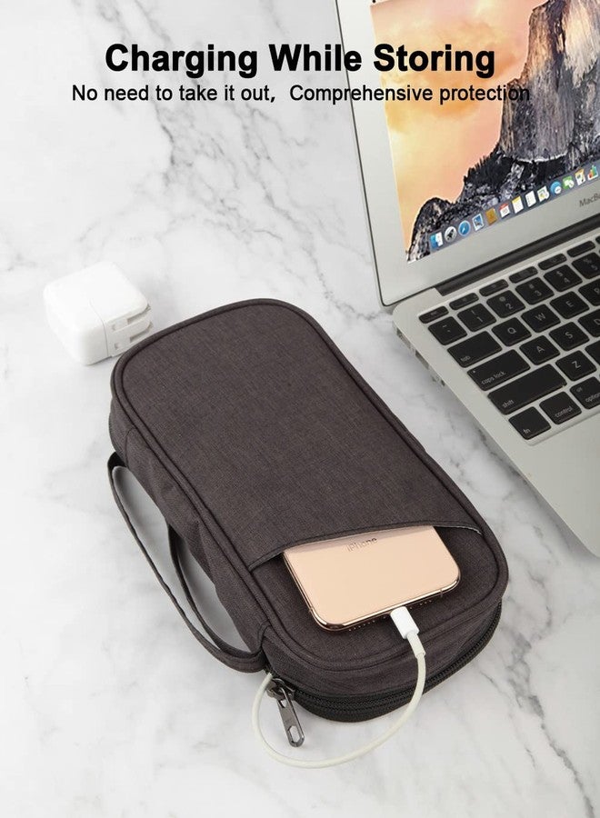 GOX Electronic Organizer Small Travel Cable Organizer Bag for Hard Drives,Cables,USB, SD Card,Black - Image 5