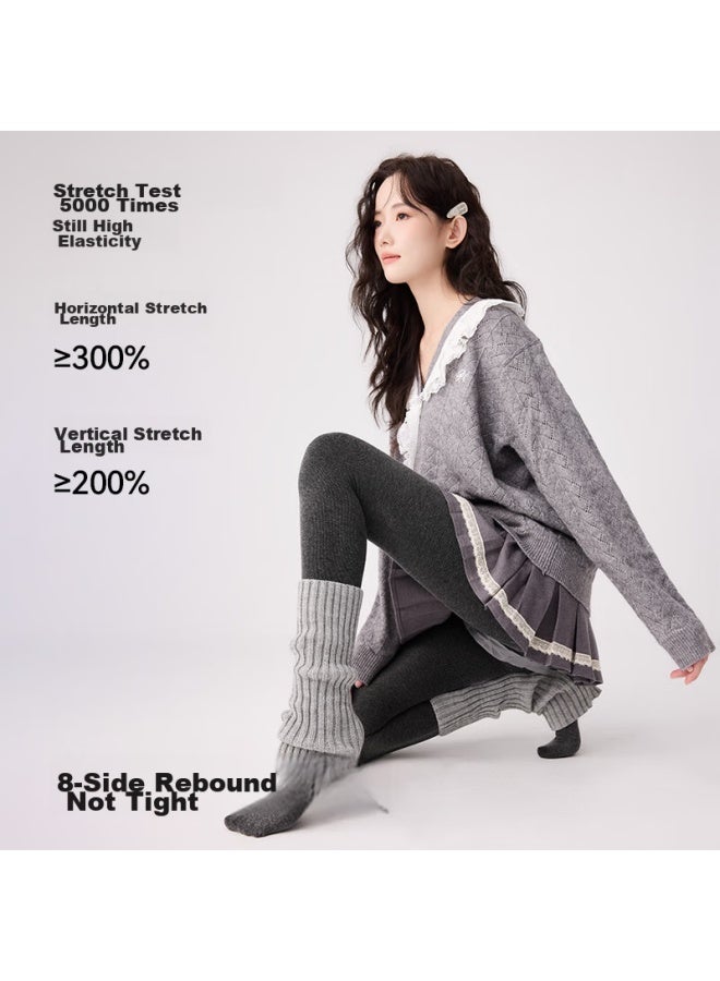 BONAS Baonais Women's Leggings, Bare Leg Effect, Spring And Autumn Cotton Striped, Thickened, Warm, Slimming, Bare Leg Pantyhose - Image 2