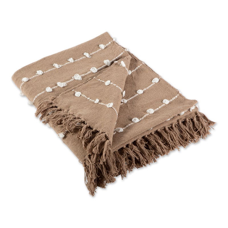 Design Imports DII Stone Woven Loop Throw  - Image 1
