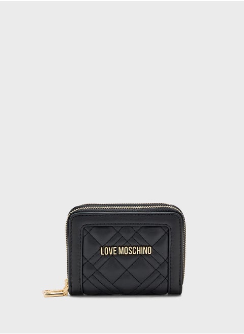 Logo Detailed Zip Over Wallet
