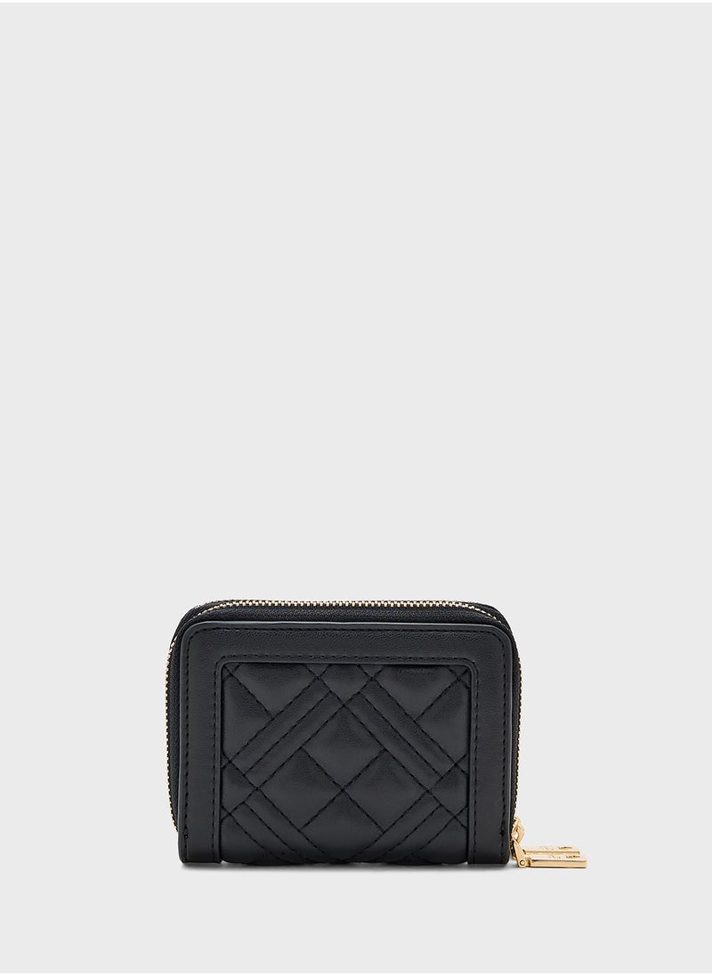 Love Moschino - Logo Detailed Zip Over Wallet - Image 1
