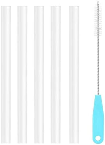 CampTek Replacement Straws Compatible with CamelBak eddy Kids 12oz Plastic Water BottleAccessories Include 5 BPAFREE Straws and 1 Cleaning Brush12OZ - Image 2