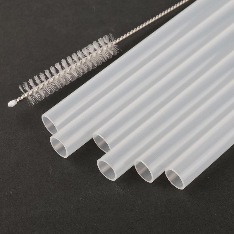 CampTek Replacement Straws Compatible with CamelBak eddy Kids 12oz Plastic Water BottleAccessories Include 5 BPAFREE Straws and 1 Cleaning Brush12OZ - Image 5