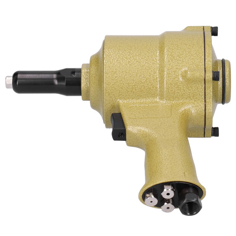 Pneumatic Riveter: Alloy Steel Double Hammer Strike Structure - Stepless Speed Regulation Self-locking Chuck Rivet Tool for Professional Industrial And Workshop Use - Image 1