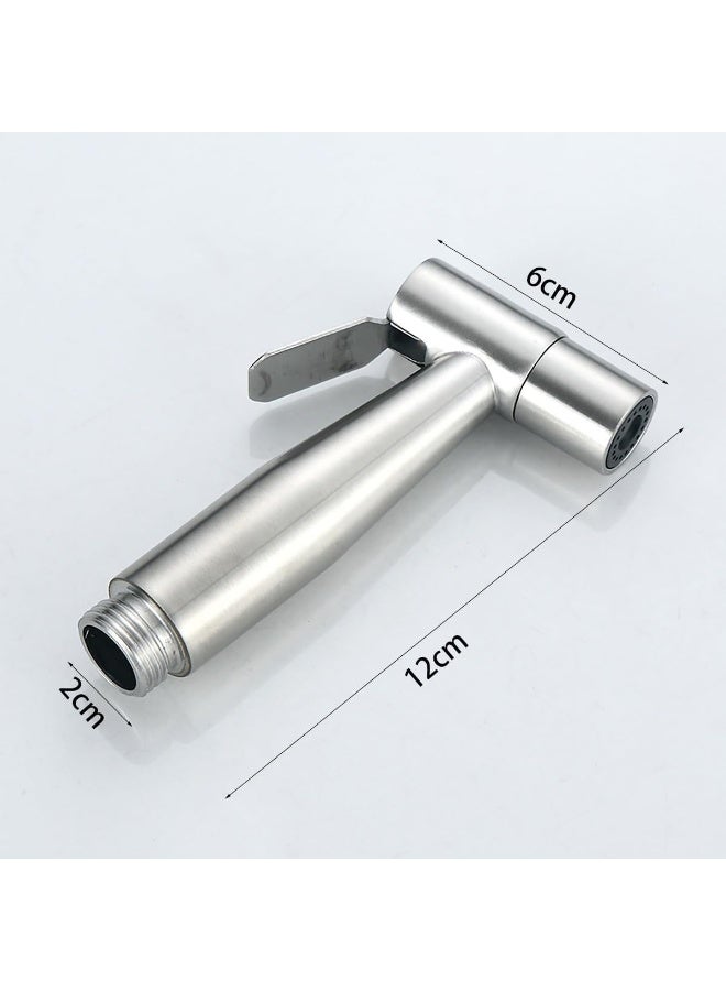 The LZZEM Hand Held Bidet Sprayer Stainless Steel Bathroom Bidet Spray Sprayer Shattaf Toilet Faucet Sprayer for Toilet Cleaning Pet Bath Personal Hygiene or Toilet (Sprayer Head only)  - Image 2