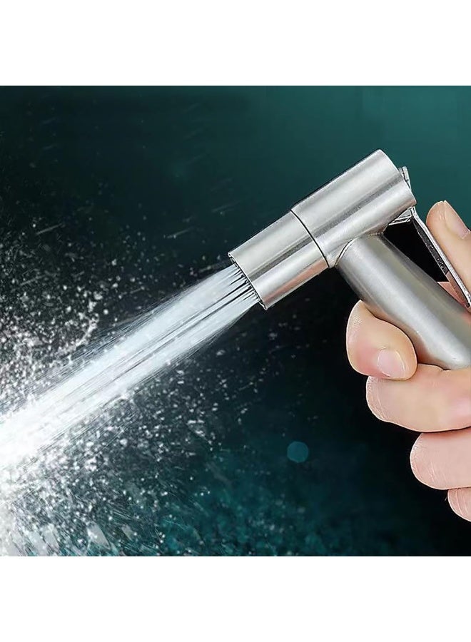 The LZZEM Hand Held Bidet Sprayer Stainless Steel Bathroom Bidet Spray Sprayer Shattaf Toilet Faucet Sprayer for Toilet Cleaning Pet Bath Personal Hygiene or Toilet (Sprayer Head only)  - Image 5