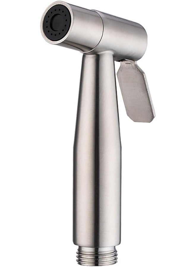 The LZZEM Hand Held Bidet Sprayer Stainless Steel Bathroom Bidet Spray Sprayer Shattaf Toilet Faucet Sprayer for Toilet Cleaning Pet Bath Personal Hygiene or Toilet (Sprayer Head only)  - Image 1