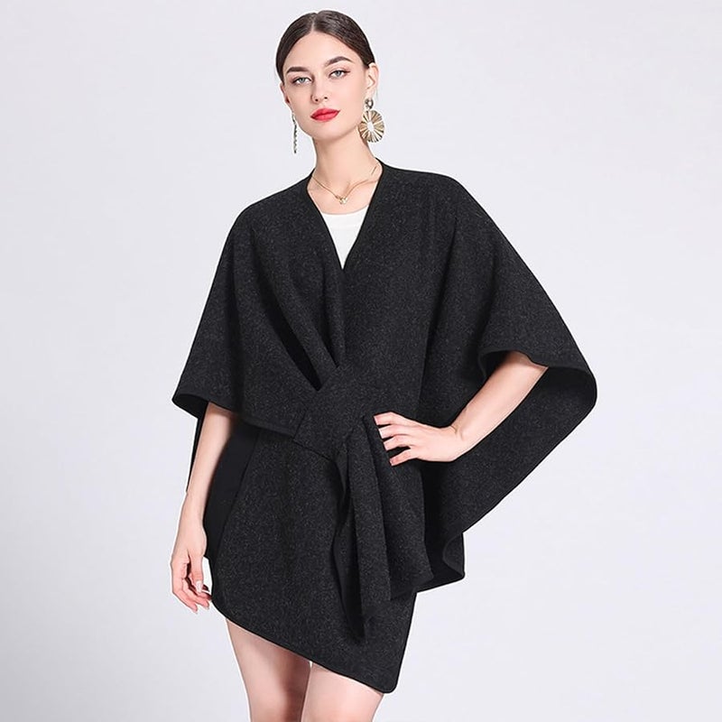 Camel Color Lightweight Faux Wool Scarf Shawl Wrap For Winter Autumn Travel Unisex - Image 5