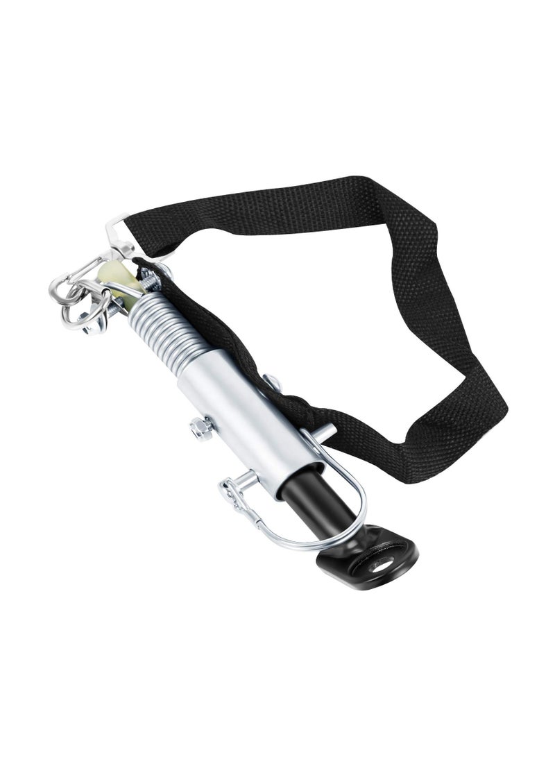 SYOSI Bike Trailer Hitch, Bike Trailer Attachment Connector Steel Bicycle Trailer Hitch Coupler with Nylon Strap Bike Trailer Adapter for Mountain Bike Road Bike, Shopping Carts Children’s Cars(1 Pieces) - Image 1