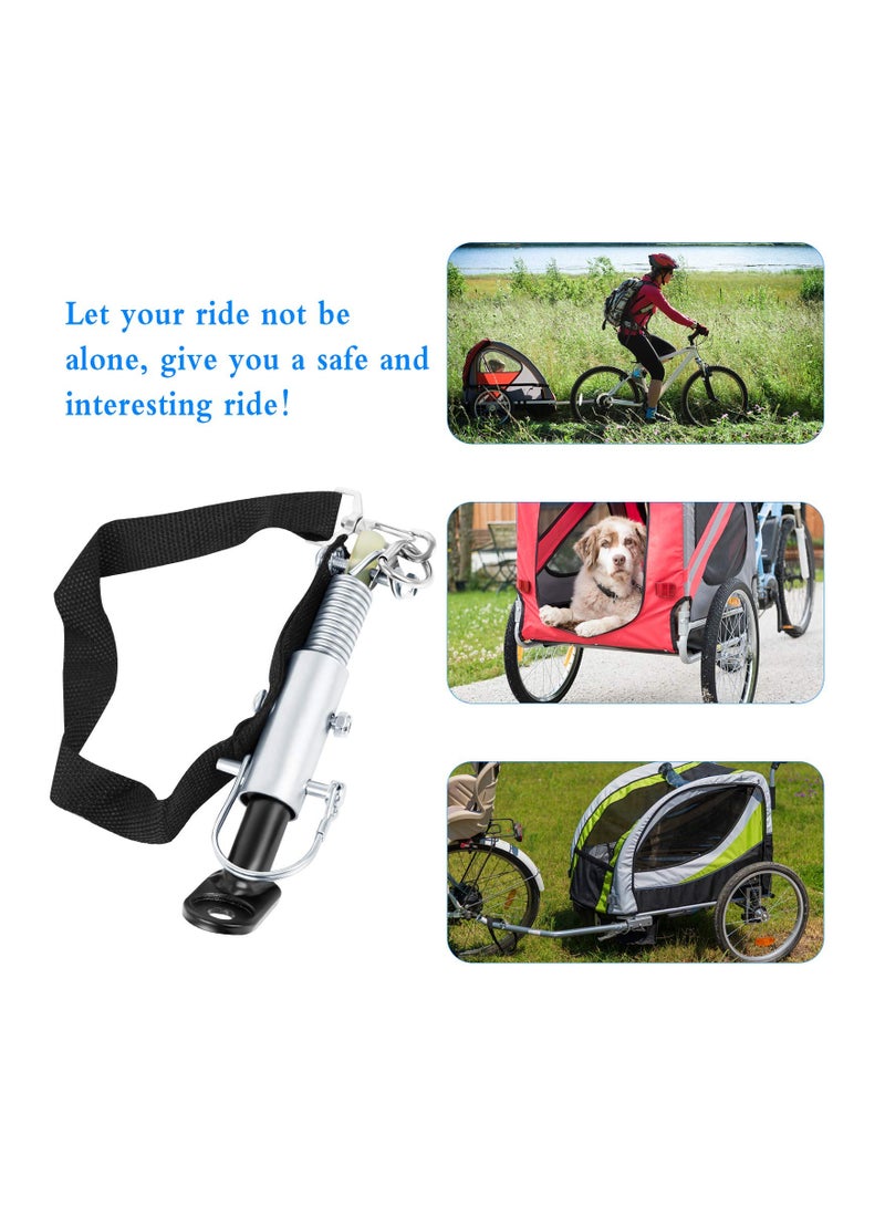 SYOSI Bike Trailer Hitch, Bike Trailer Attachment Connector Steel Bicycle Trailer Hitch Coupler with Nylon Strap Bike Trailer Adapter for Mountain Bike Road Bike, Shopping Carts Children’s Cars(1 Pieces) - Image 5