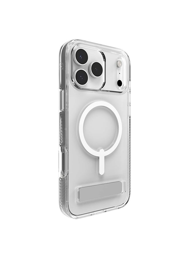 ZAGG iPhone 17 Pro Max Case – Crystal Palace Snap MagSafe Compatible Clear Cover with Kickstand, Graphene Strength, 13 ft Drop Protection & Anti-Yellowing – Clear - Image 1