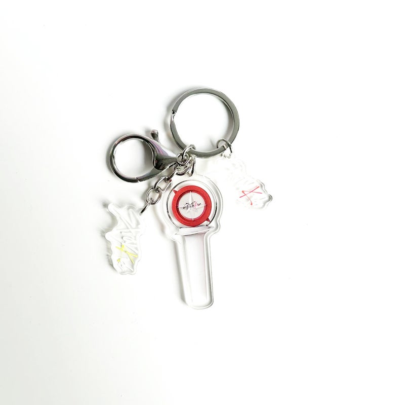 bp pink ink straykids iu twice AE itzy same three-piece keychain key pendant peripheral starykids