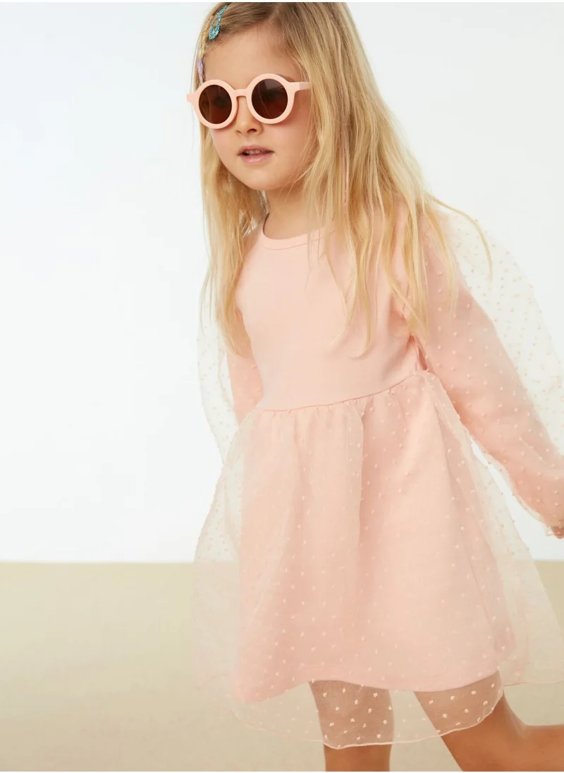 trendyol Kids Balloon Sleeve Tulle Dress