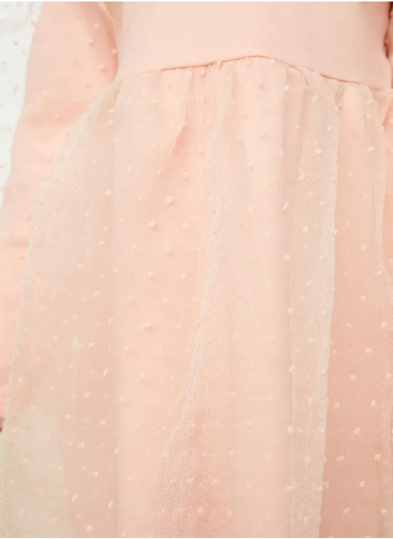 trendyol Kids Balloon Sleeve Tulle Dress