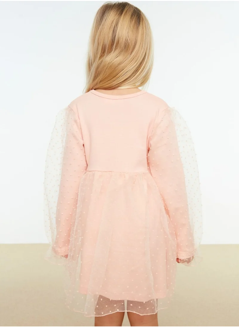 trendyol Kids Balloon Sleeve Tulle Dress