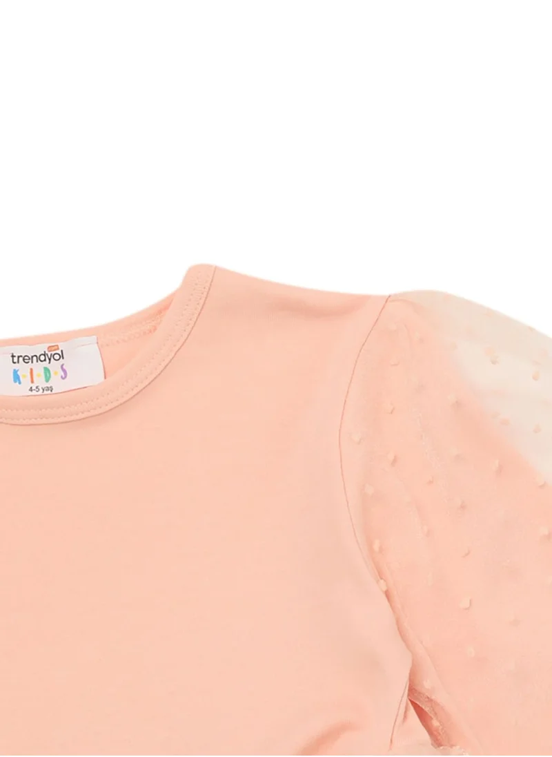 trendyol Kids Balloon Sleeve Tulle Dress