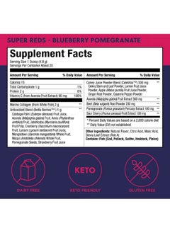 Perfect Keto Super Reds Powder Antioxidant Blend Delicious Superfoods Powder Drink Mix With Polyphenols Enzymes And Marine Collagen Blueberry Pomegranate  - Image 3